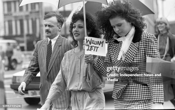 Irish Fashion Parade, a parade of Irish Fashions paraded down Henry Street, .