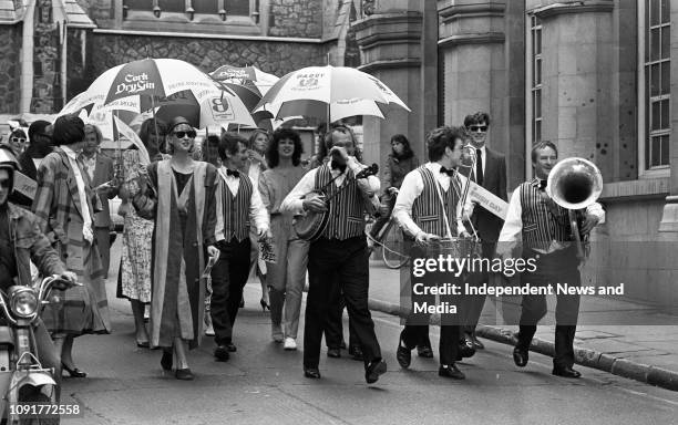 Irish Fashion Parade, a parade of Irish Fashions paraded down Henry Street, .