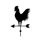Weathercock vector icon.