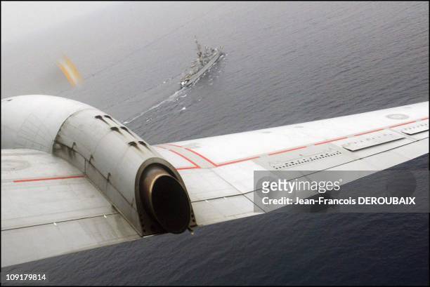 French Navy Breguet Atlantique Reconnaissance Aircraft Flown From Djibouti To Egypt. Takes Part In Searching Efforts After Jan. 3 Air Disaster In...
