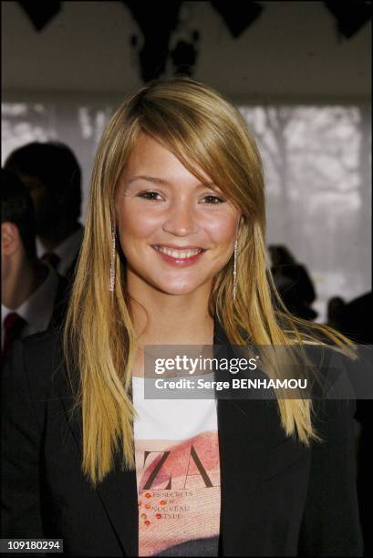 People At The Jean-Louis Scherrer Haute Couture Spring-Summer Show 2004. On January 21, 2004 In Paris, France. Virginie Efira