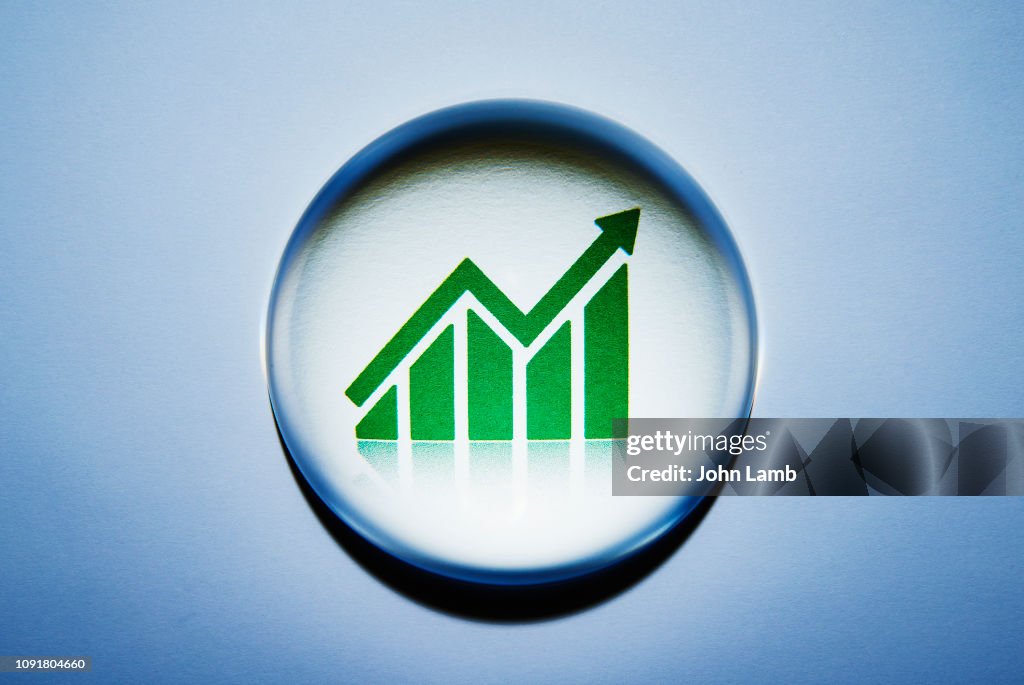 Business graph concept.
