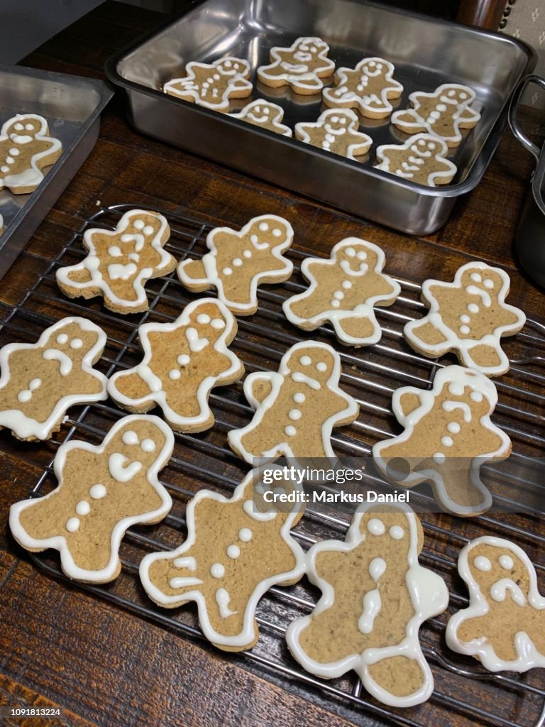 Baking Gingerbread Cookies