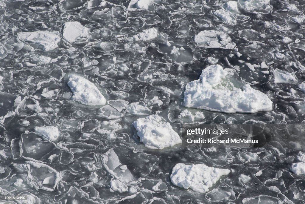 Ice patterns in the Antarctic Sound