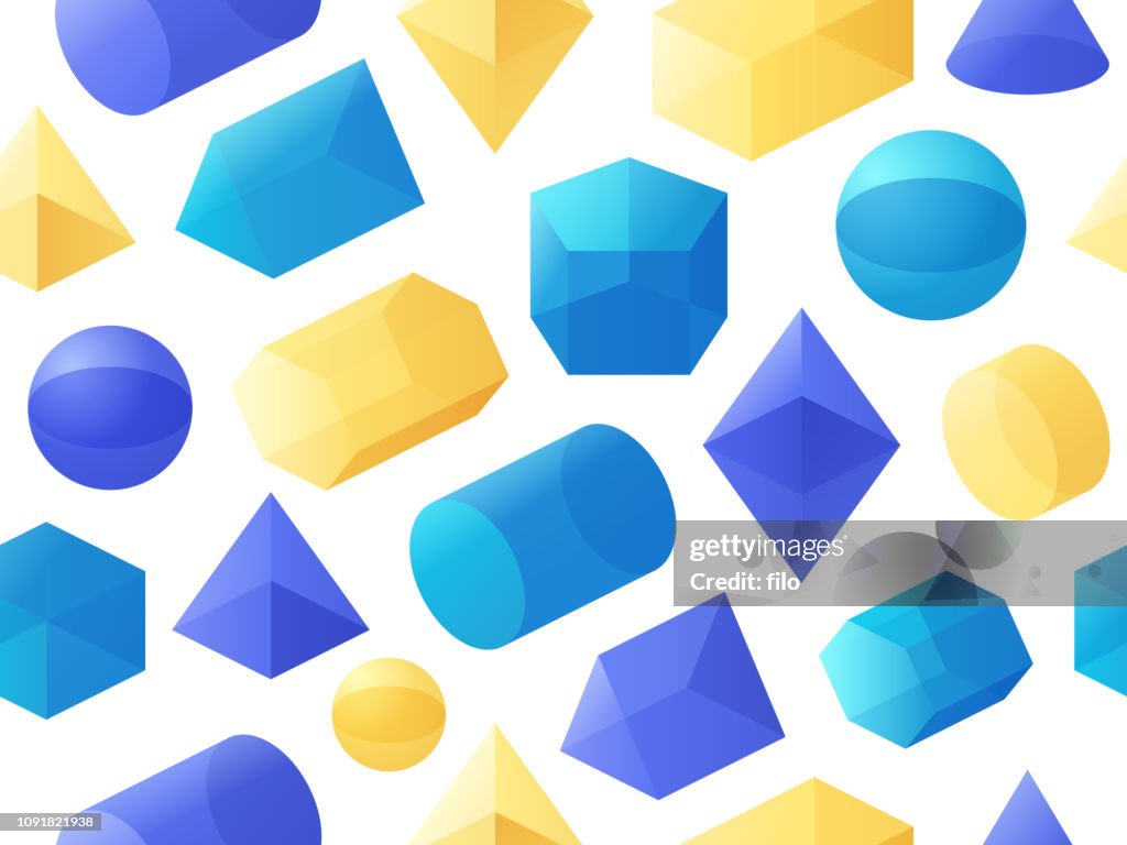 Shape Code Patterns 3d Geometric Shapes Patterns
