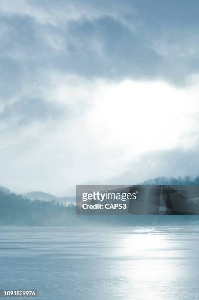 winter day landscape - winter quebec stock pictures, royalty-free photos & images