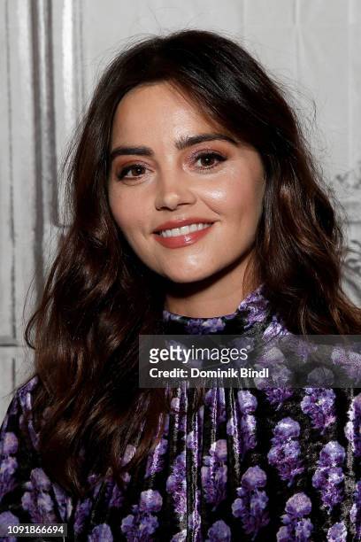 Jenna Coleman attends the Build Series to discuss 'Victoria' at Build Studio on January 09, 2019 in New York City.