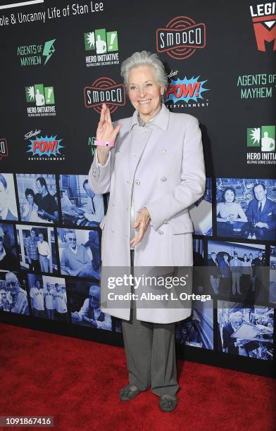 Actress Lee Meriwether arrives for Excelsior! A Celebration Of The Amazing, Fantastic, Incredible And Uncanny Life Of Stan Lee held at TCL Chinese...