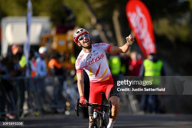 Arrival / Jesús Herrada of Spain and Team Cofidis, Solutions Crédits / Celebration / during the 28th Mallorca Challenge 2019 - Trofeo Campos, a...