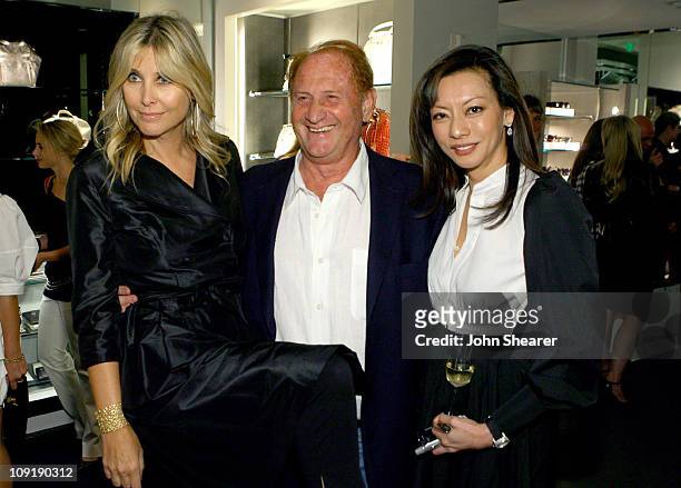 Irena Medavoy, Mike Medavoy and Florence Sloan during Yves Saint Laurent "Downtown" Event - April 18, 2007 at Yves Saint Laurent Store in Beverly...