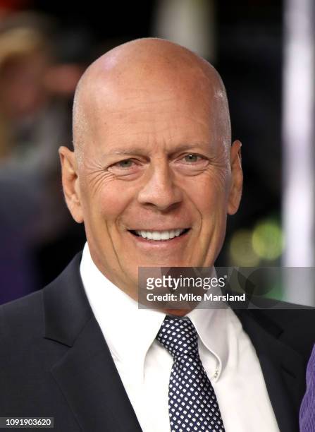Bruce Willis attends the UK Premiere of "Glass" at The Curzon Mayfair on January 09, 2019 in London, England.