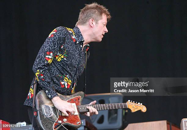 Nels Cline of Wilco during Bonnaroo 2007 - Day 3 - Wilco at What Stage in Manchester, Tennessee, United States.
