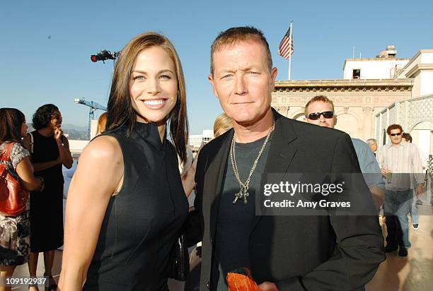 Brooke Burns and Robert Patric attend the Producers and Stars Toast Party Hosted by Dana Walden and Gary Newman on July 18, 2007 in Beverly Hills,...