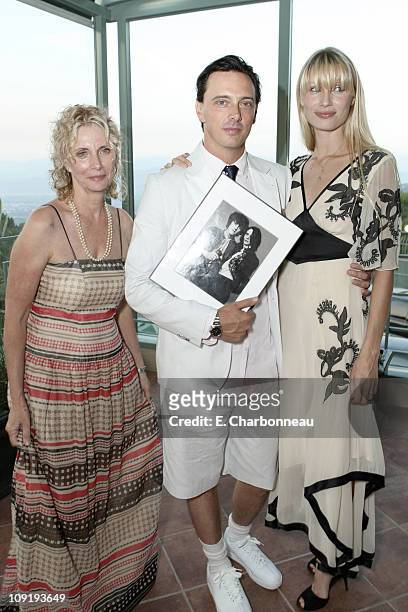 Enid Karl, Donovan Leitch and Kirsty Hume at Donovan Leitch's 40th Birthday Party hosted by Hpnotiq held at The Muholland Tennis Club on August 16,...