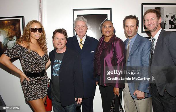 Mariah Carey, Michael J. Fox, Gene Kilroy, Maryum Ali, Mark Lubell and Mark Seliger