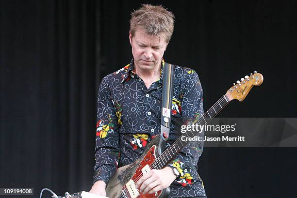 Nels Cline of Wilco during Bonnaroo 2007 - Day 3 - Wilco at What Stage in Manchester, Tennessee, United States.