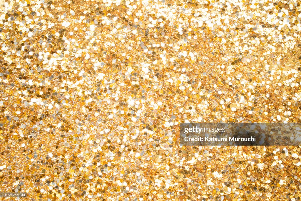 Gold glitter texture background