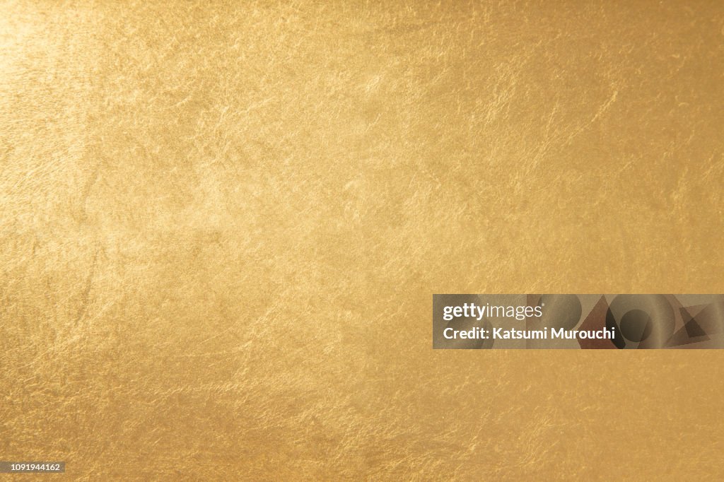Gold foil texture background