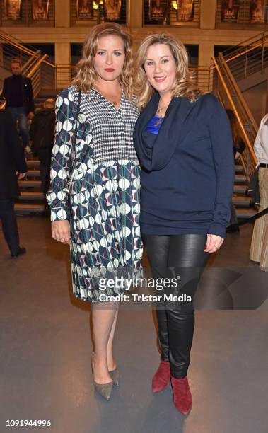 Judith Hoersch and Alexa Maria Surholt attend the premiere of the film 'Das letzte Mahl' at Kino in der Kulturbrauerei on January 30, 2019 in Berlin,...