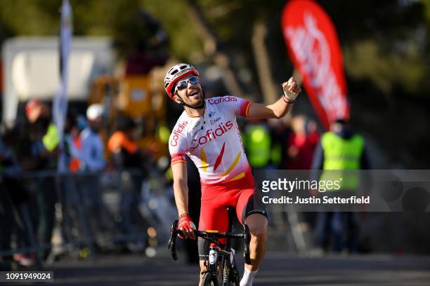 Arrival / Jesús Herrada of Spain and Team Cofidis, Solutions Crédits / Celebration / during the 28th Mallorca Challenge 2019 - Trofeo Campos, a...