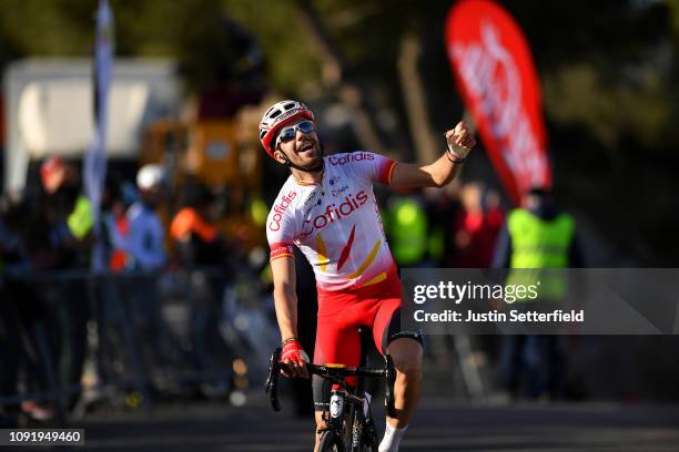 Arrival / Jesús Herrada of Spain and Team Cofidis, Solutions Crédits / Celebration / during the 28th Mallorca Challenge 2019 - Trofeo Campos, a...