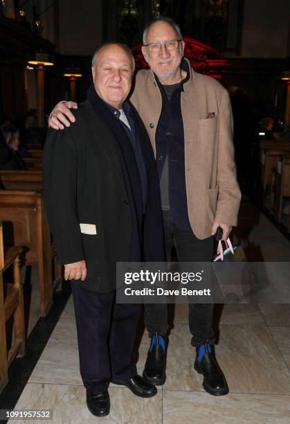 Harvey Goldsmith and Pete Townshend attend "Animal Requiem: A Concert To Celebrate & Honour All Animals" by Rachel Fuller at St James' Church on...