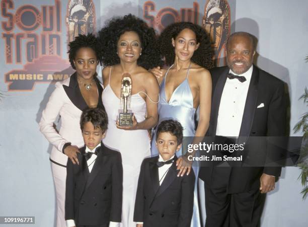 Rhonda Ross, Diana Ross, Tracee Ross, Berry Gordy, Evan Naess and Ross Arne Naess