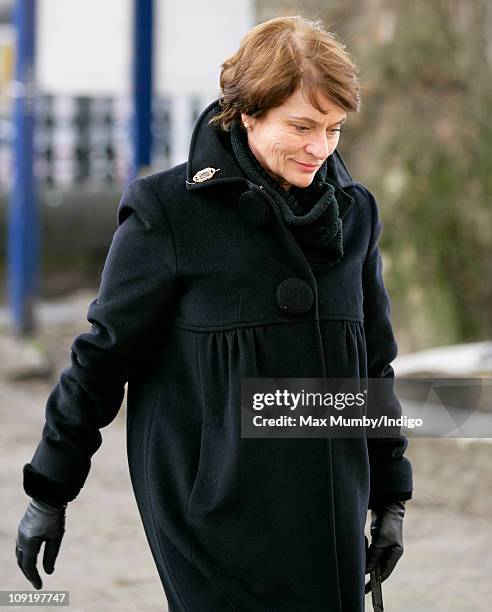 Diana Quick attends a memorial service for actor Pete Postlethwaite, who died on January 2 at St Leonard's Church in Shoreditch on February 16, 2011...