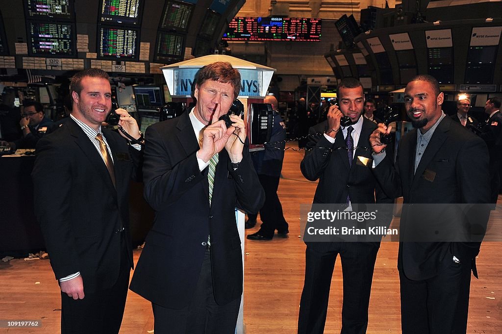Super Bowl XLV Champion Green Bay Packers Visit The New York Stock Exchange