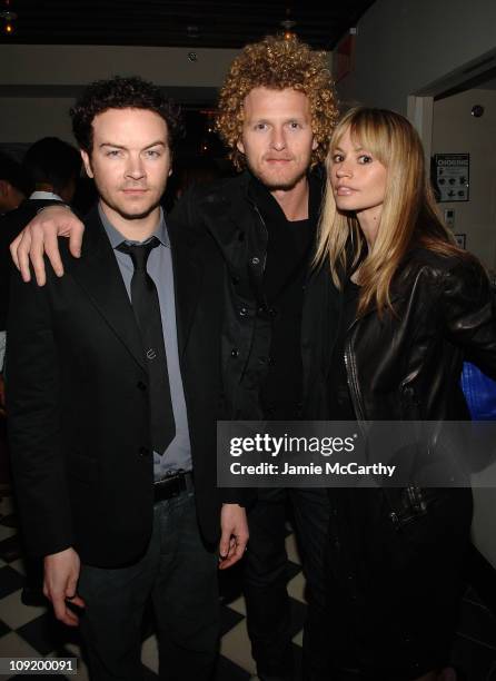 Actor Danny Masterson, Ben Shulman and actress Cameron Richardson attend the G-Star Fall 2008 after party during Mercedes-Benz Fashion Week at the...