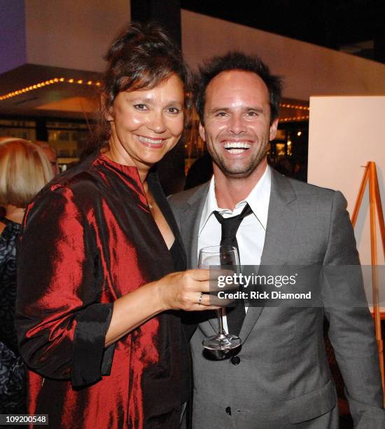 New York Times Best Seller, Jill Conner Browne and Actor Walton Goggins, at the after party for Randy and The Mob, Held at STRIP, in Atlantic...