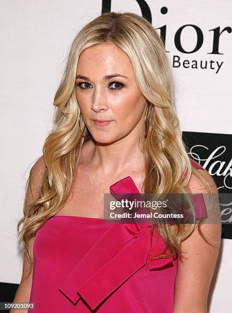 Socialite Dabney Mercer attends the unveiling of Diors new "Tinsley Pink" Gloss lip gloss at Saks Fifth Avenue on May 15, 2008 in New York City