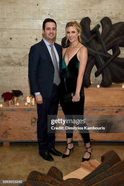 Evan Morgan and Mary Anne Huntsman attend the Louis Vuitton Dinner Mens SS19 Temporary Residency on January 09, 2019 in New York City.