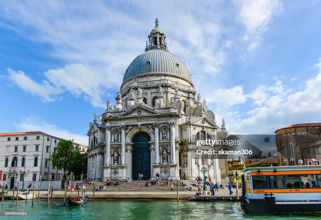 Tourist come to see landmark of san marco church near Piazza san marco Venice Venezia italy