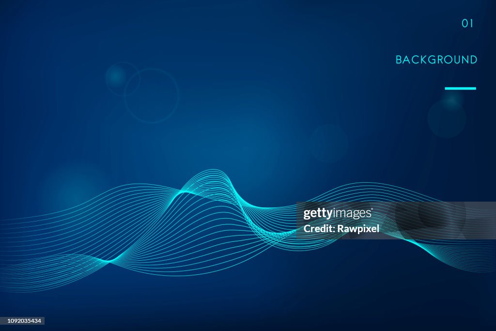 Data Wave Pattern Data Visualization Dynamic Wave Pattern Vector High-Res Vector Graphic ...