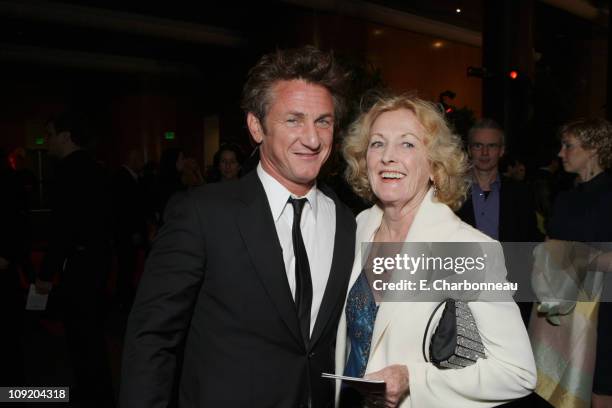 Director Sean Penn and Eileen Ryan at the Los Angeles Premiere of Paramount Vantage "Into The Wild" at the Director's Guild of America on September...