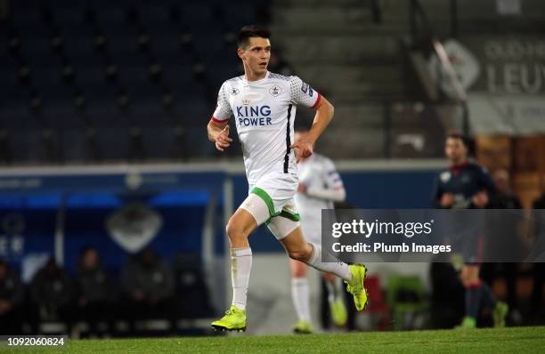 Bartosz Kapustka of OH Leuven in action during the Proximus League match between OH Leuven and KSV Roeselare at Den Dreef Stadium on February 1st,...