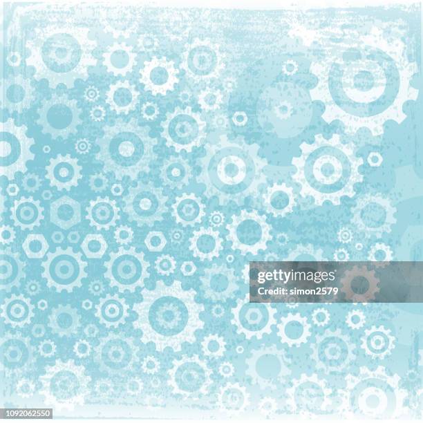 abstract technology on gear background - process automation abstract stock illustrations