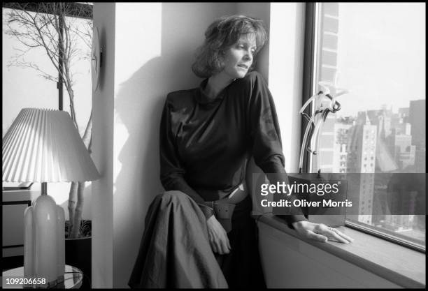 Portrait of American actress Lesley Ann Warren as she poses in her home, New York, New York, mid 1980s