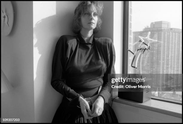 Portrait of American actress Lesley Ann Warren as she poses in her home, New York, New York, mid 1980s