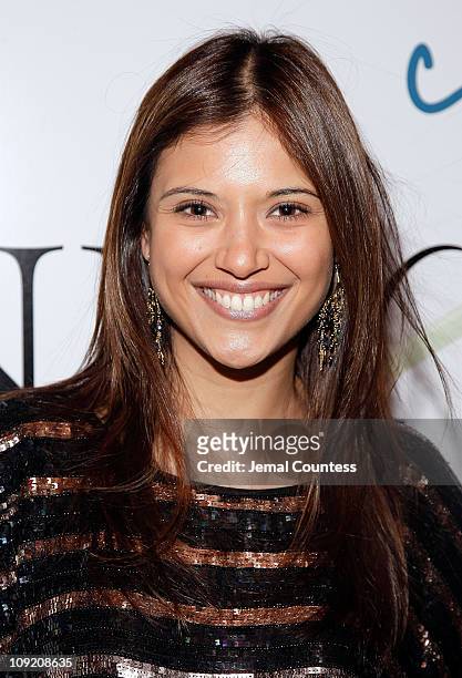 Media Personality Lyndsey Rodrigues at the DailyCandys Sweetest Things 2007 Party at the Bowery Hotel on January 31, 2008 in New York City