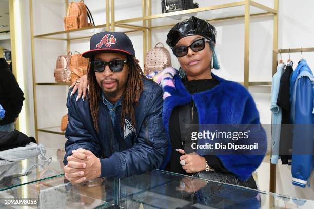 Lil Jon and MCM Global Creative Partner Misa Hylton attend MCM x Super Bowl LIII on February 1, 2019 in Atlanta, Georgia.