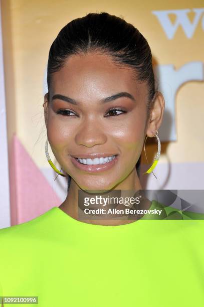Model Chanel Iman attends WeWork Creator Awards Global Finals at Microsoft Theater on January 09, 2019 in Los Angeles, California.