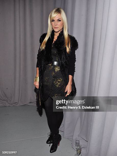 Socialite Tinsley Mortimer attends the Marchesa Fall 2011 presentation during Mercedes-Benz Fashion Week at Center 548 on February 16, 2011 in New...