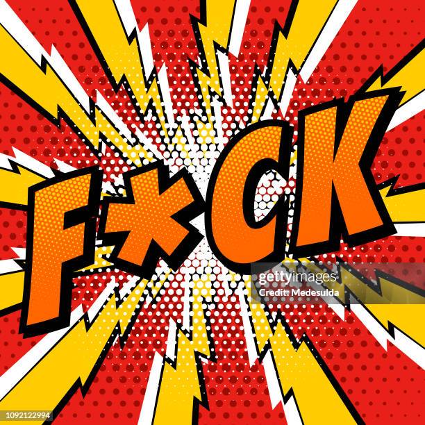 schimpfwort-comic-buch - flucht stock-grafiken, -clipart, -cartoons und -symbole