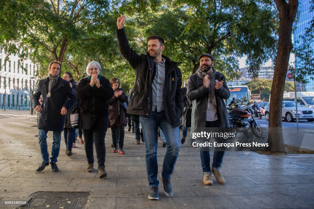 CUP Demonstration In Barcelona