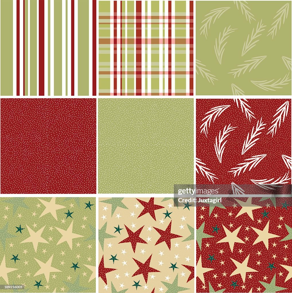 Christmas background tile collection