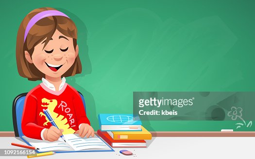 1,252 Studying At Home Cartoon High Res Illustrations - Getty Images