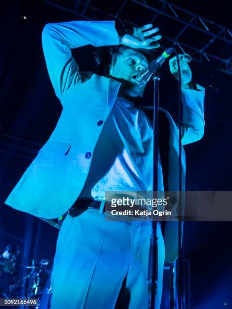 Rou Reynolds of Enter Shikari performs at O2 Academy Birmingham on February 1, 2019 in Birmingham, England.