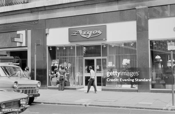 The front entrance of British catalogue retailer Argos, UK, 19th June 1975.